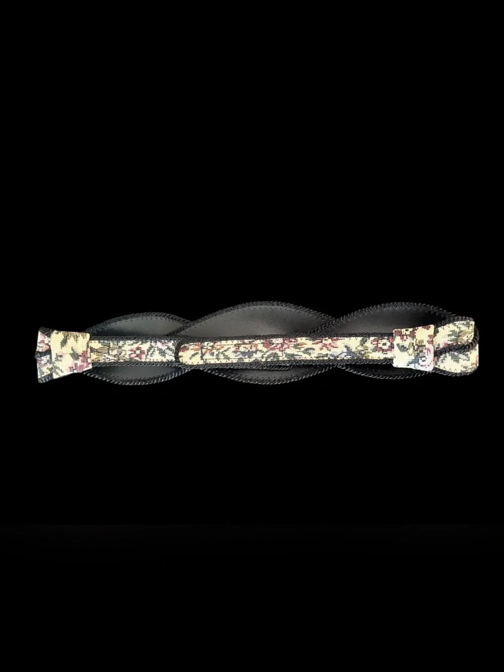 Womens Small Vintage-Style Floral Braided Waist Belt Boho Cottagecore
